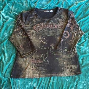 Long Sleeve Chocolate Shirt